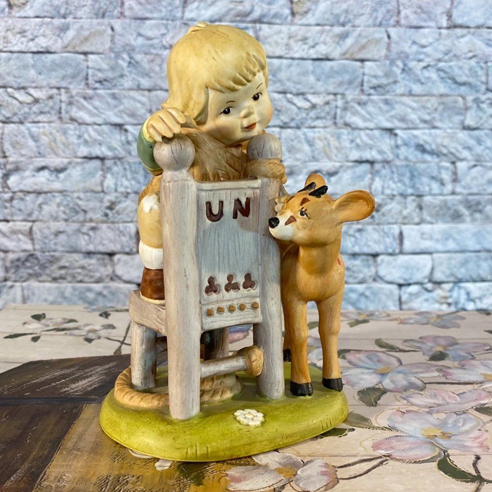 Franklin Mint Vintage 1979 Porcelain Ceramic The UN Children Fritz from Austria